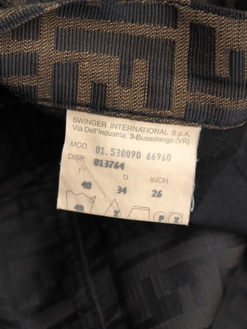 Fendi Vintage Pants 40 Zucca Tapered - Picture 8 of 9
